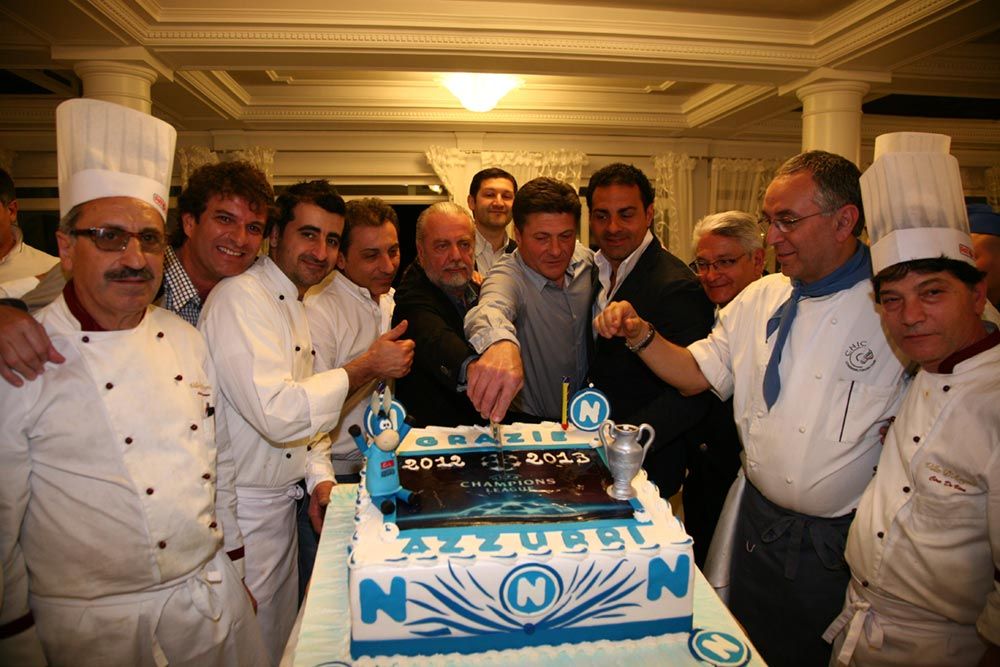 Il Napoli festeggia la fine del Campionato 2012-2013 e la qualificazione in Champions League